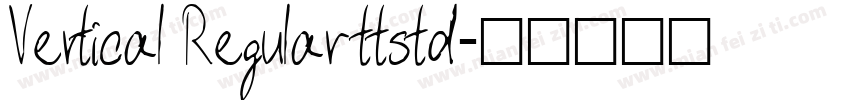 Vertical Regular ttstd字体转换